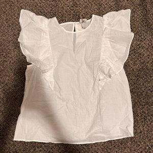 White blouse never worn still has tags on it